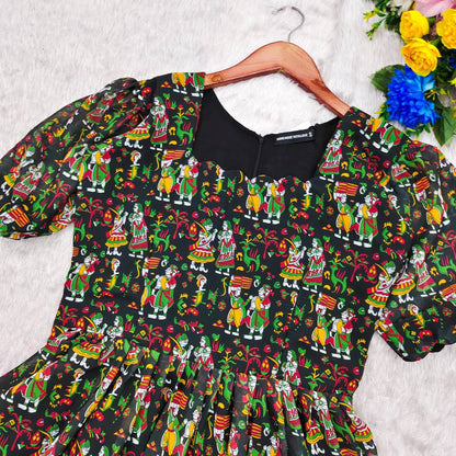Beautiful Tribal Print Maxi Dress