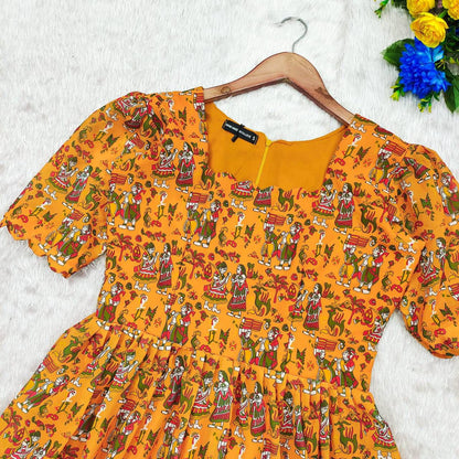 Beautiful Tribal Print Maxi Dress
