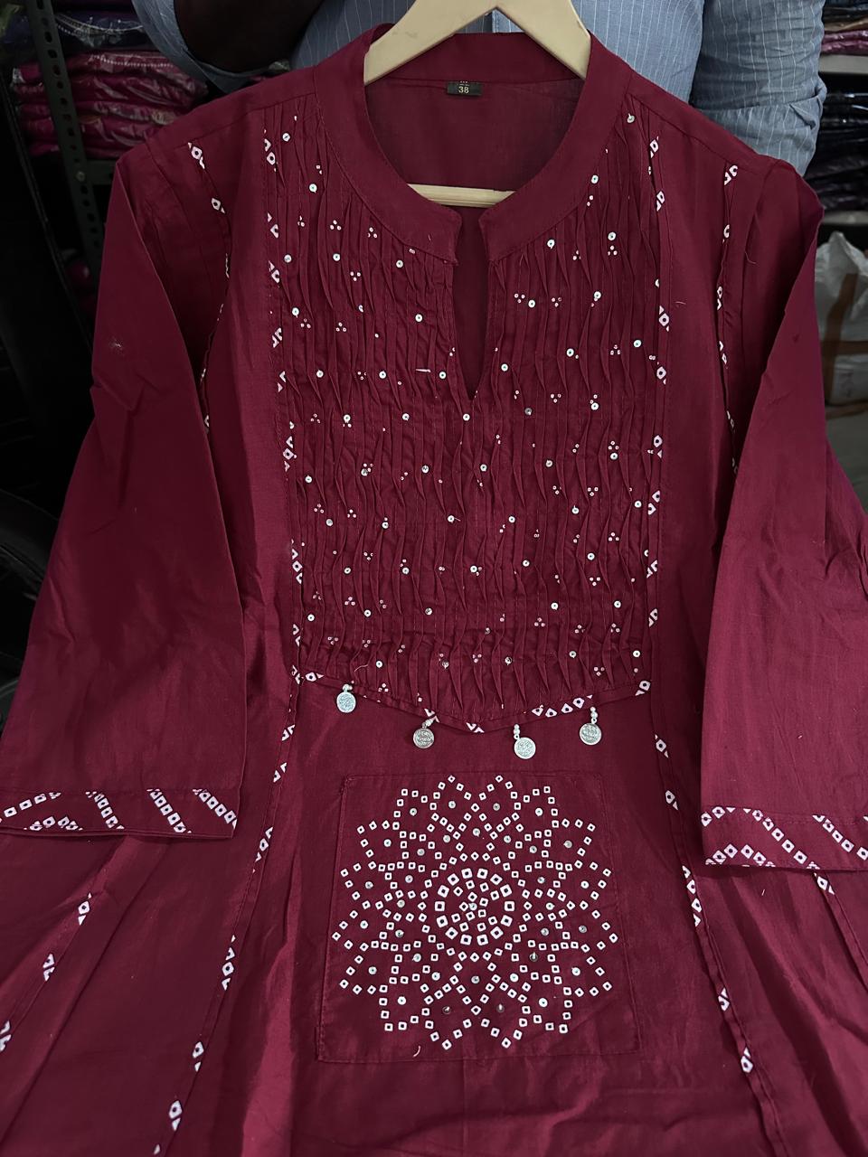 Beautiful Flared Anarkali Cotton Kurta Set