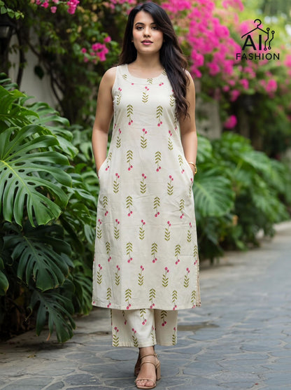 Summer Special Printed Sleeveless Co-ord Set