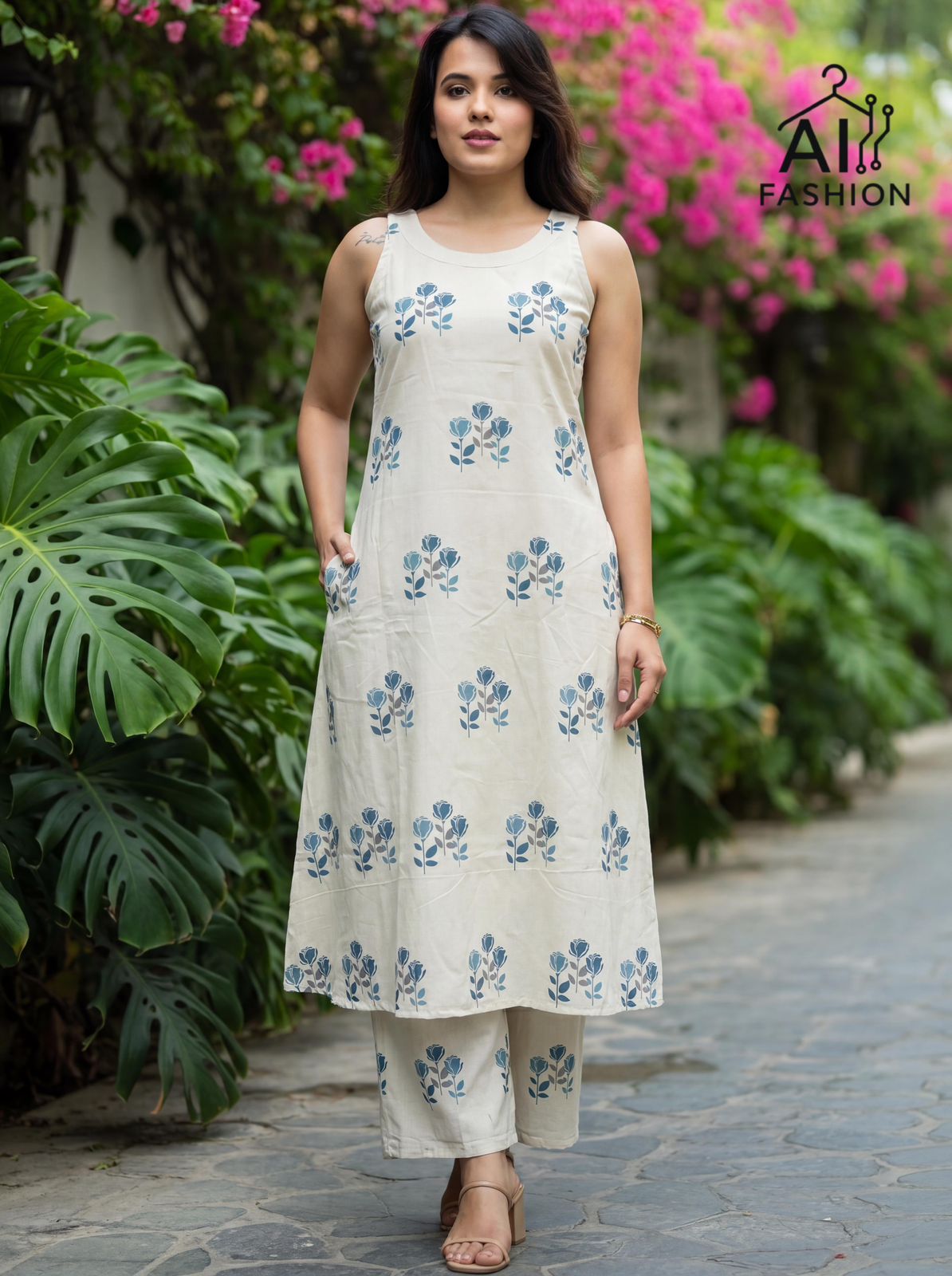 Summer Special Printed Sleeveless Co-ord Set