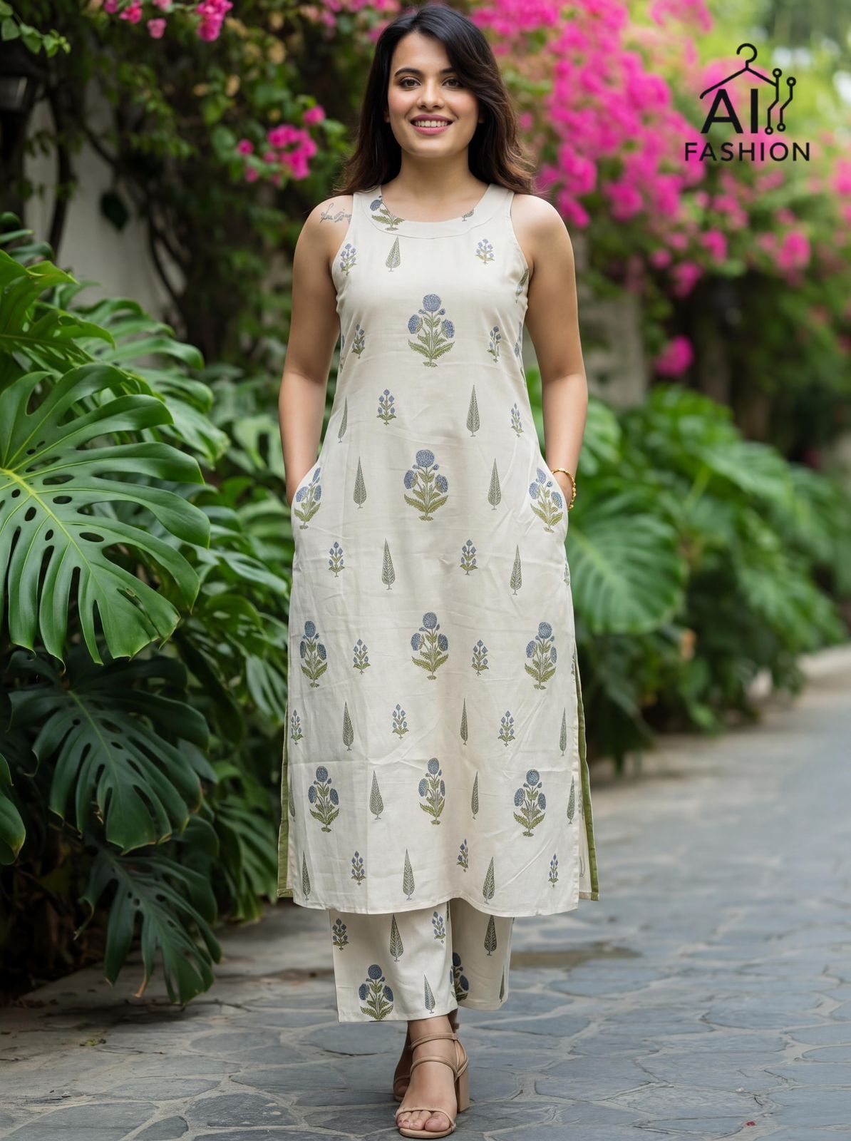 Summer Special Printed Sleeveless Co-ord Set