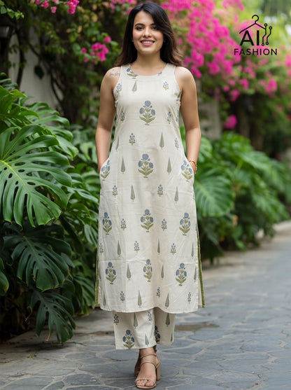Summer Special Printed Sleeveless Co-ord Set