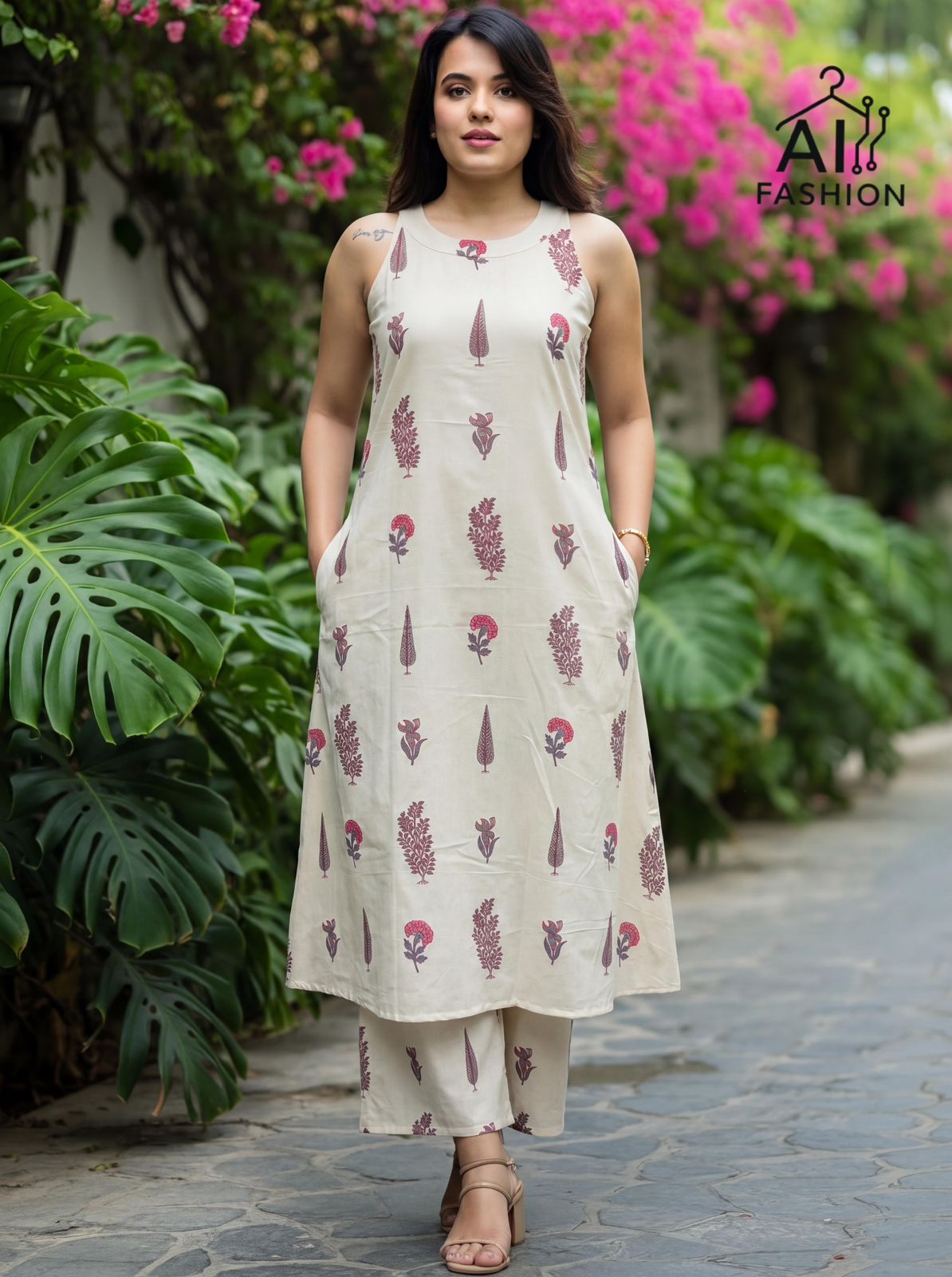 Summer Special Printed Sleeveless Co-ord Set