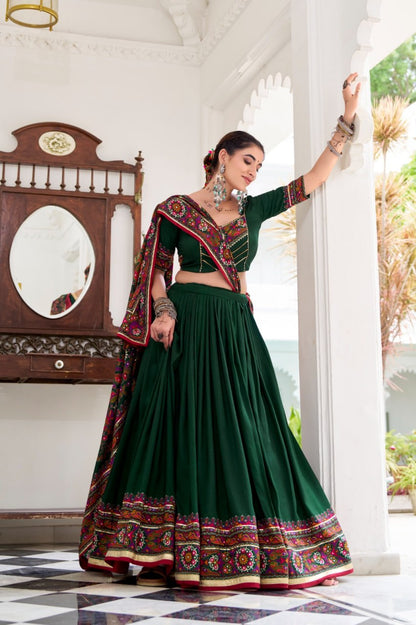 Elegant Dola Silk Digital Print Lehenga Collection