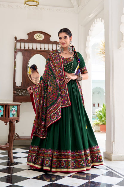 Elegant Dola Silk Digital Print Lehenga Collection