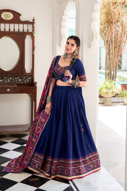 Elegant Dola Silk Digital Print Lehenga Collection