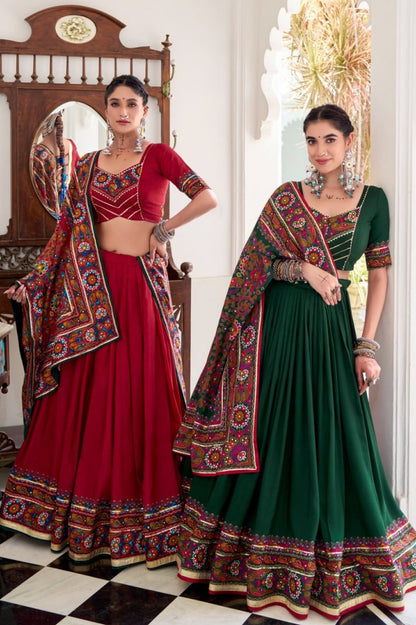 Elegant Dola Silk Digital Print Lehenga Collection