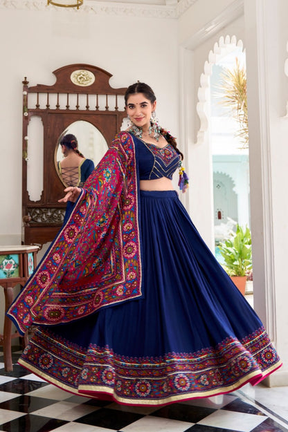 Elegant Dola Silk Digital Print Lehenga Collection