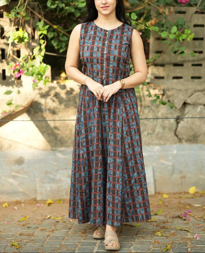 Graceful Cotton Skirt And Top Co-ord Set