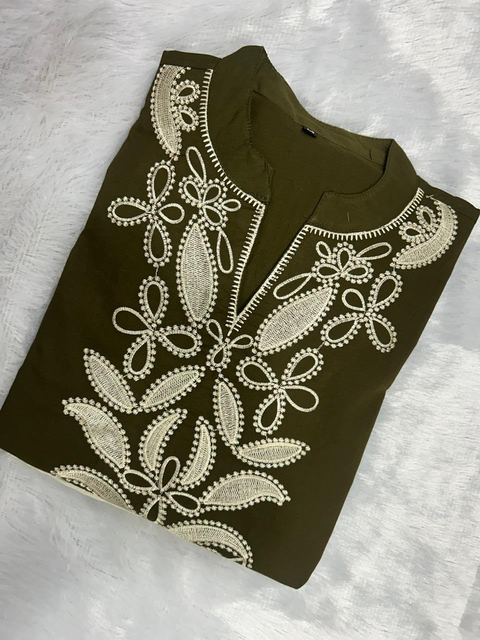 Elegant Embroidered Cotton Co-ord Set