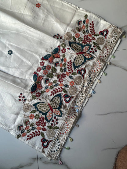 Premium Glass Silk Short Kurti Set
