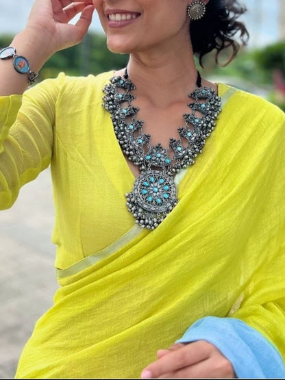 Elegant Digital Print Soft Linen Saree