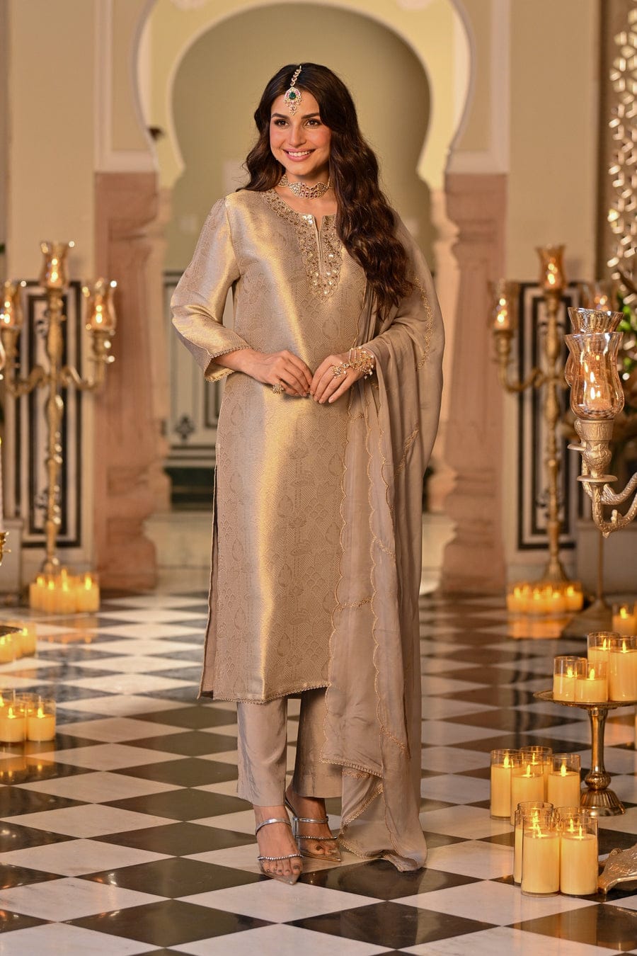 Designer Soft Kanjivaram Silk Kurta Set