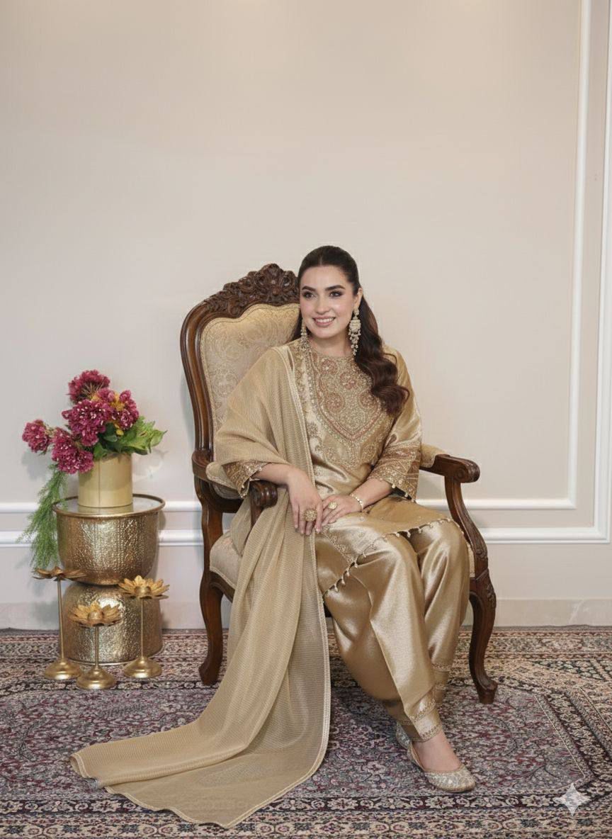 Graceful Sequence Embroidered Salwar Set