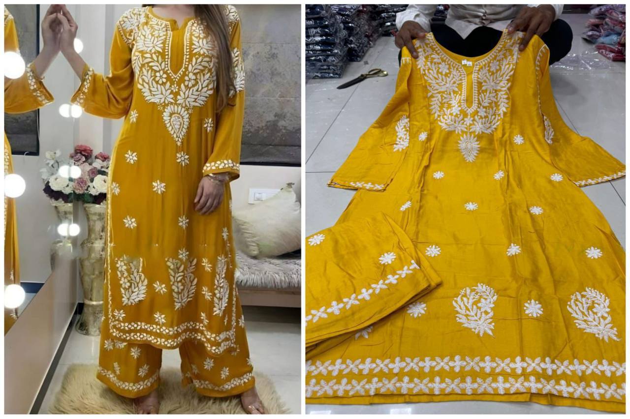 Designer Lakhnawi-style Co-ord Set