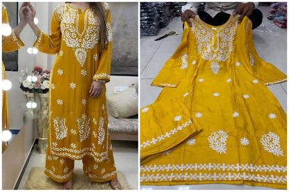 Designer Lakhnawi-style Co-ord Set