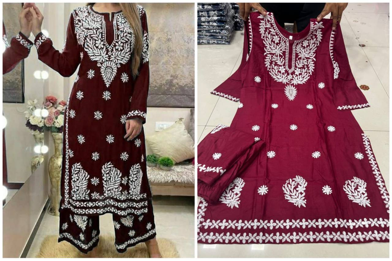 Designer Lakhnawi-style Co-ord Set