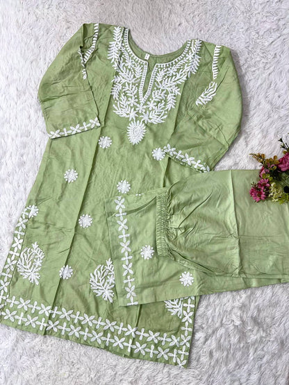 Designer Lakhnawi-style Co-ord Set