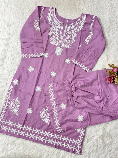 Designer Lakhnawi-style Co-ord Set