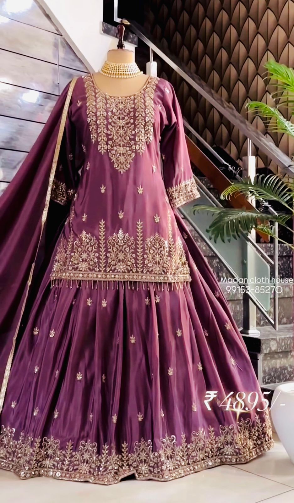 Trending Chinon Silk Top, Lehenga & Dupatta Set