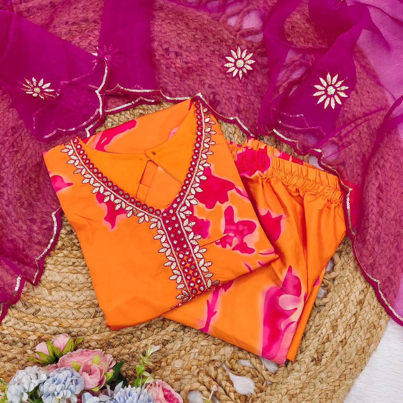 Stylish 3-Piece Printed Designer Set