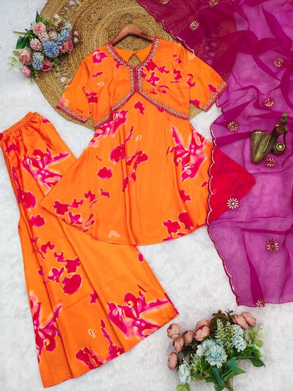 Stylish 3-Piece Printed Designer Set