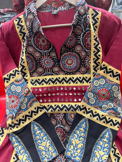 Elegant One-Piece Gown Style Cotton Kurta