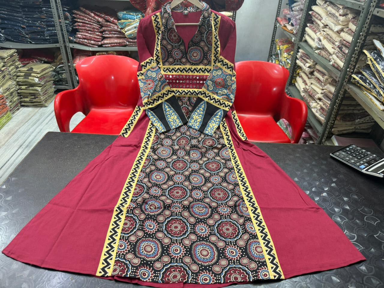 Elegant One-Piece Gown Style Cotton Kurta