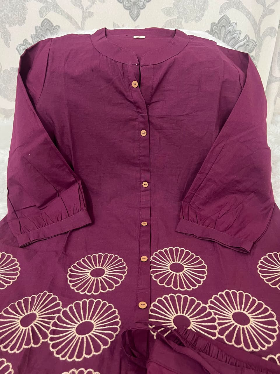 Classy Embroidered Cotton Co-Ord Set