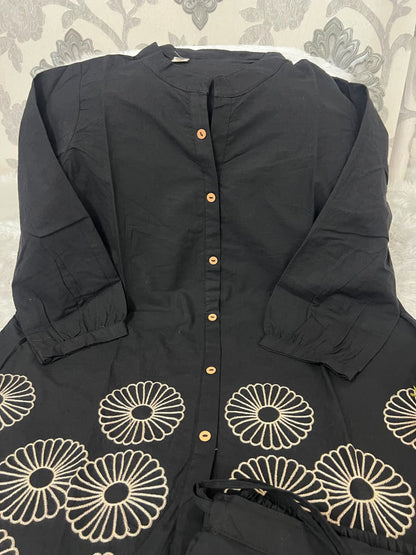 Classy Embroidered Cotton Co-Ord Set