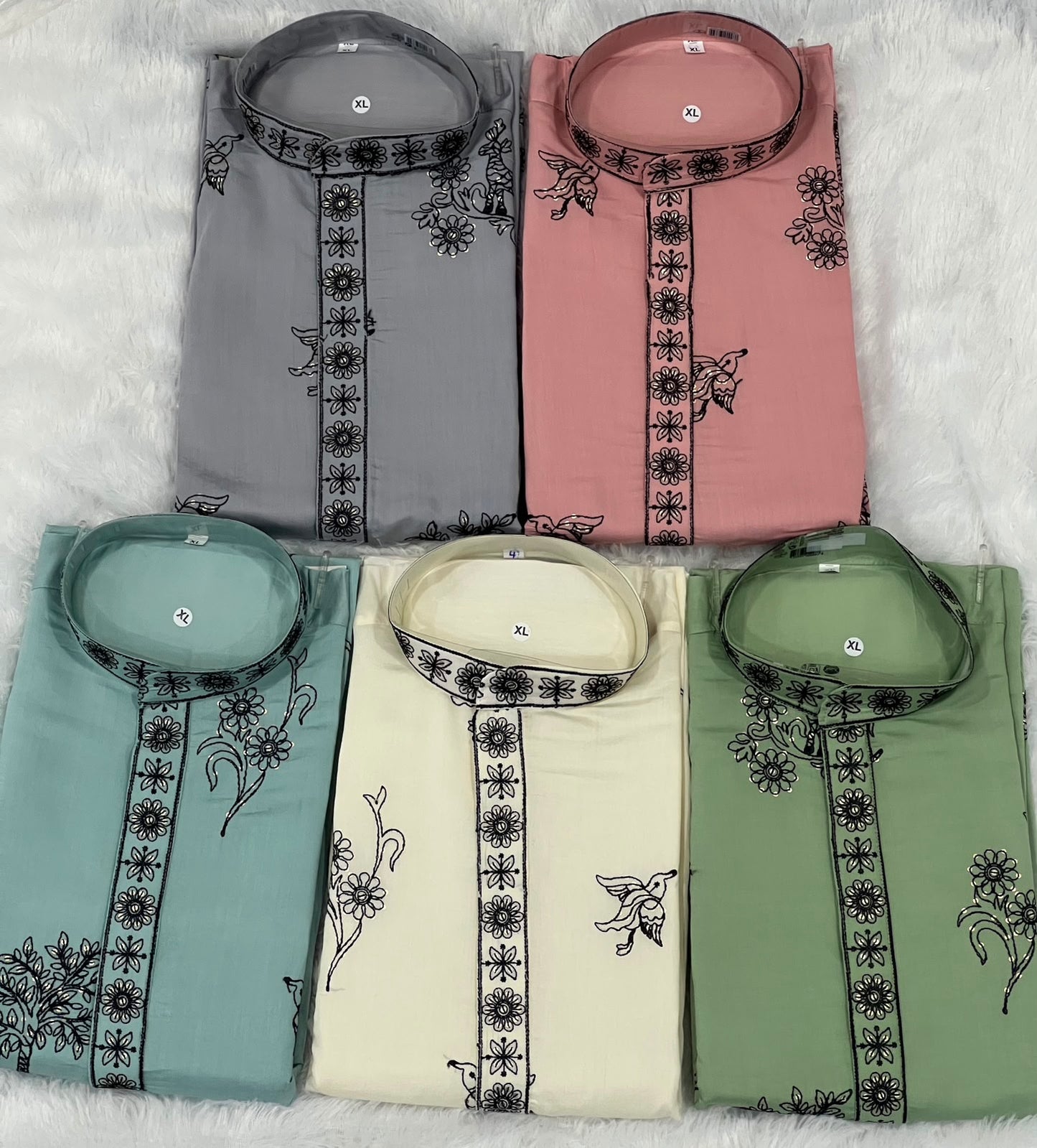 Designer Men's Party Wear Kurta Set (in pastel shades)