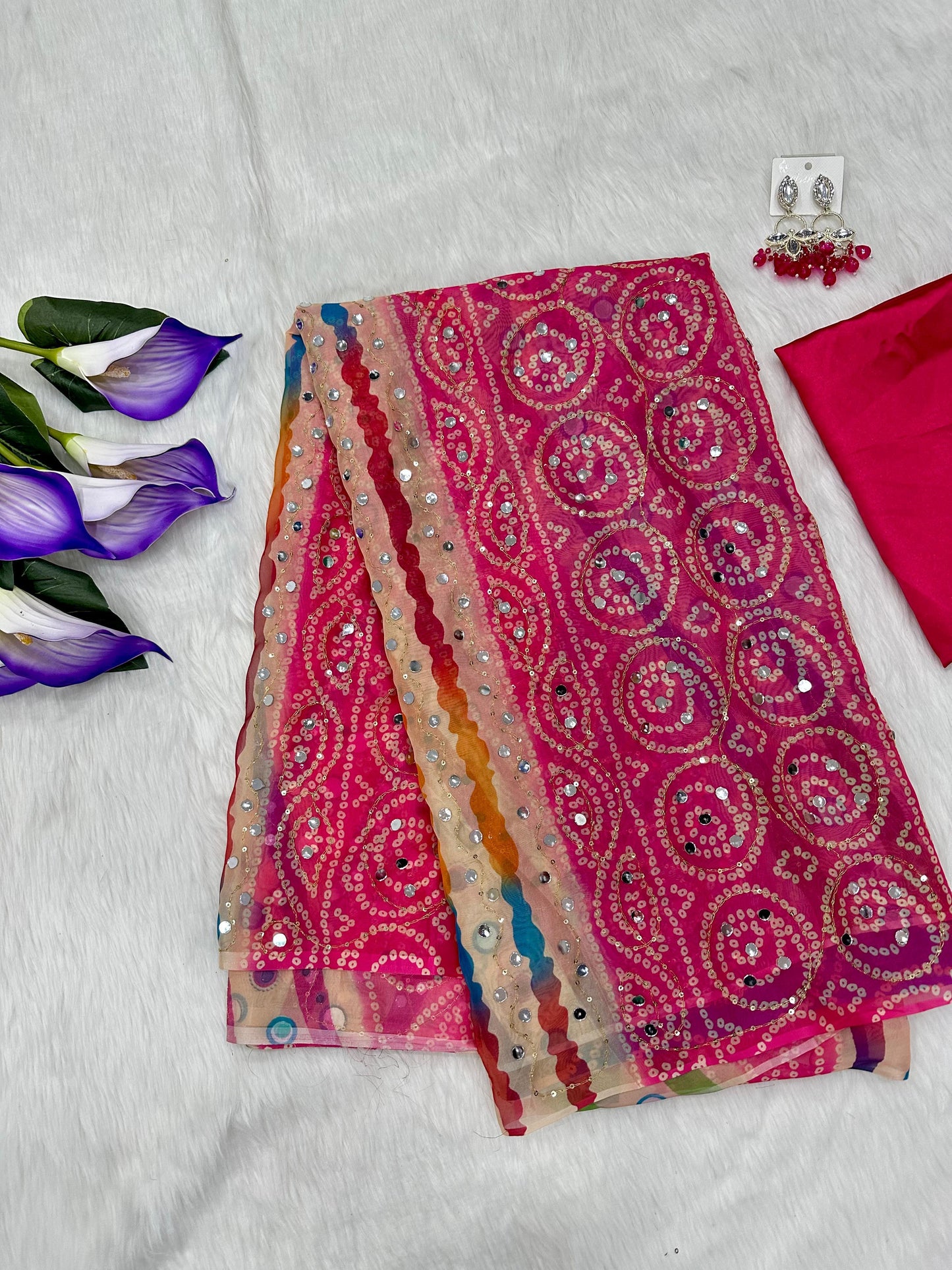Gorgeous Bandhani & Leheriya-inspired Silk Saree