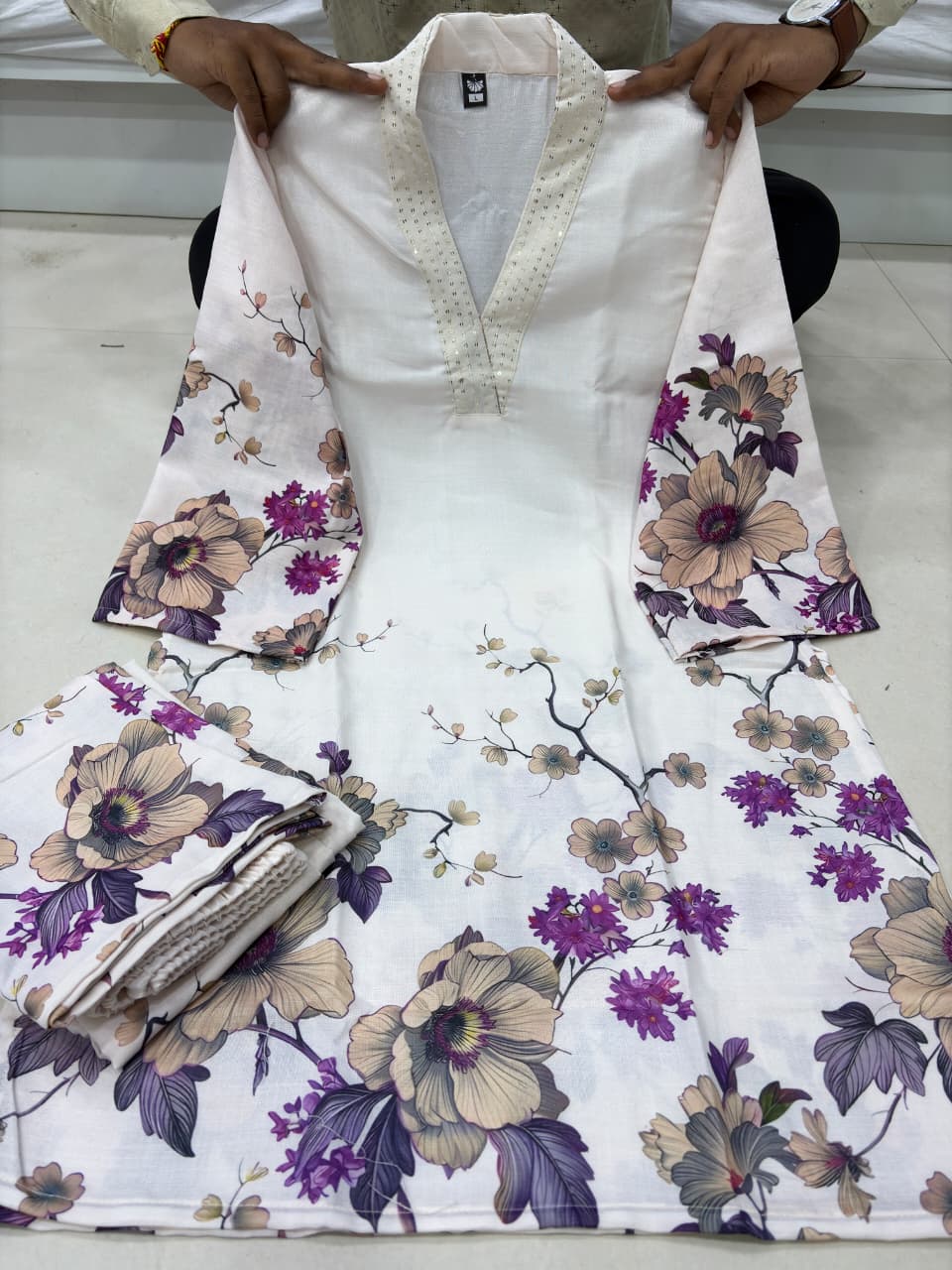 Premium Printed Linen Cotton Co-Ord Set