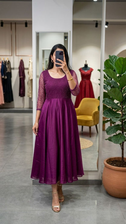 Sparkling Georgette Maxi Dress