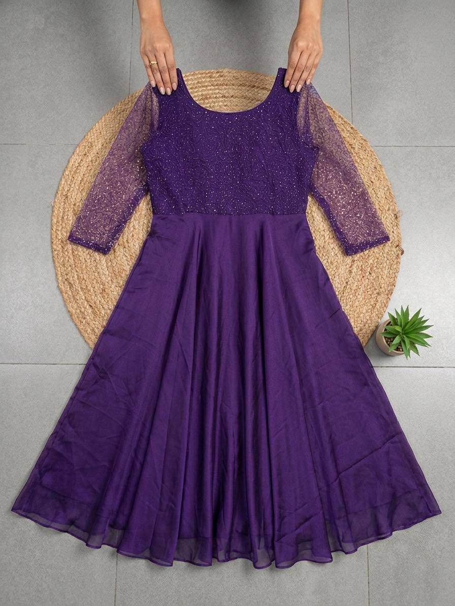 Sparkling Georgette Maxi Dress