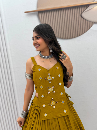 Navratri Special Lehenga Choli Set With Real Codi Detailing