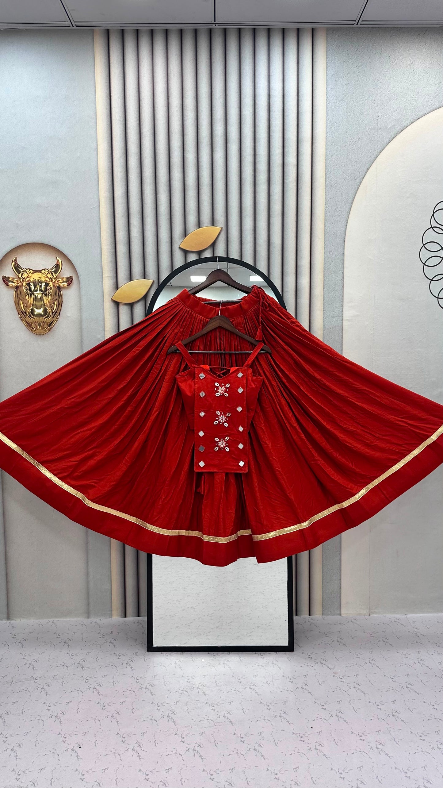 Navratri Special Lehenga Choli Set With Real Codi Detailing