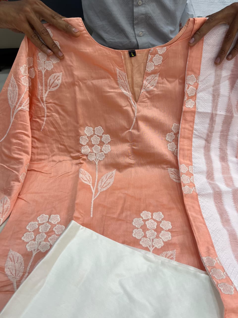 Stylish Mul Chanderi Floral Kurta Set