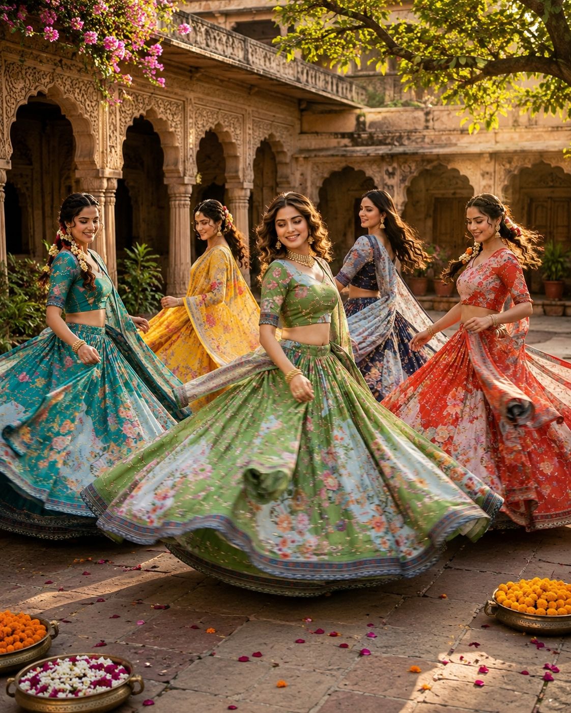 Premium Tabby Silk Embroidered Lehenga Choli Set