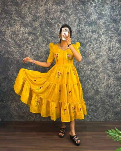 Chandrika South Mal Cotton Maxi Dress