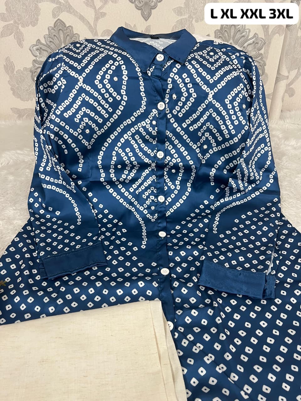 Premium Burberry Silk Co-ord Set