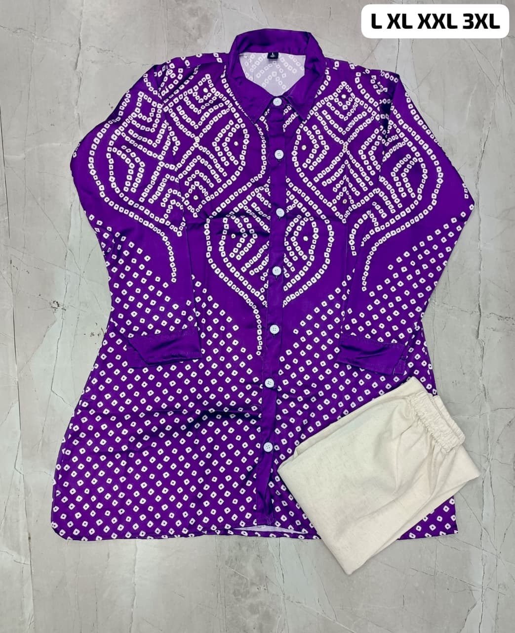 Premium Burberry Silk Co-ord Set