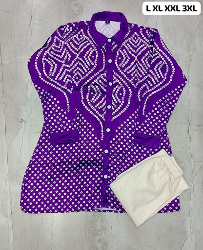 Premium Burberry Silk Co-ord Set