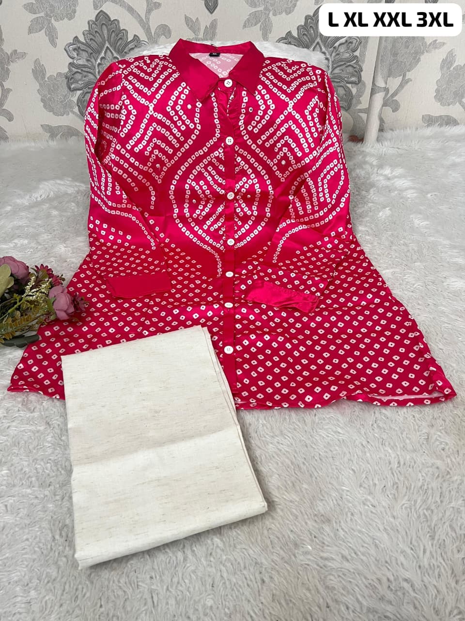Premium Burberry Silk Co-ord Set