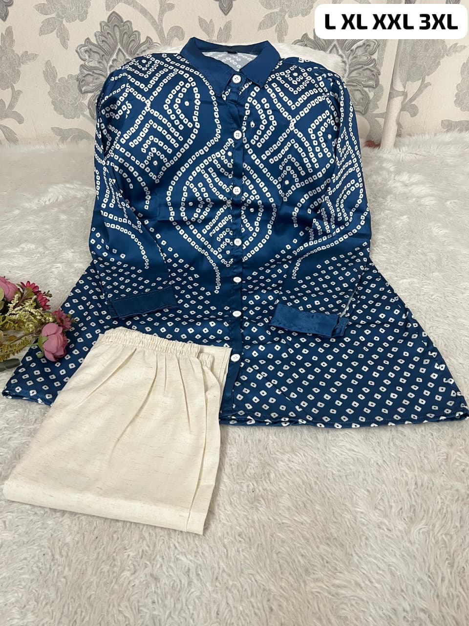 Premium Burberry Silk Co-ord Set
