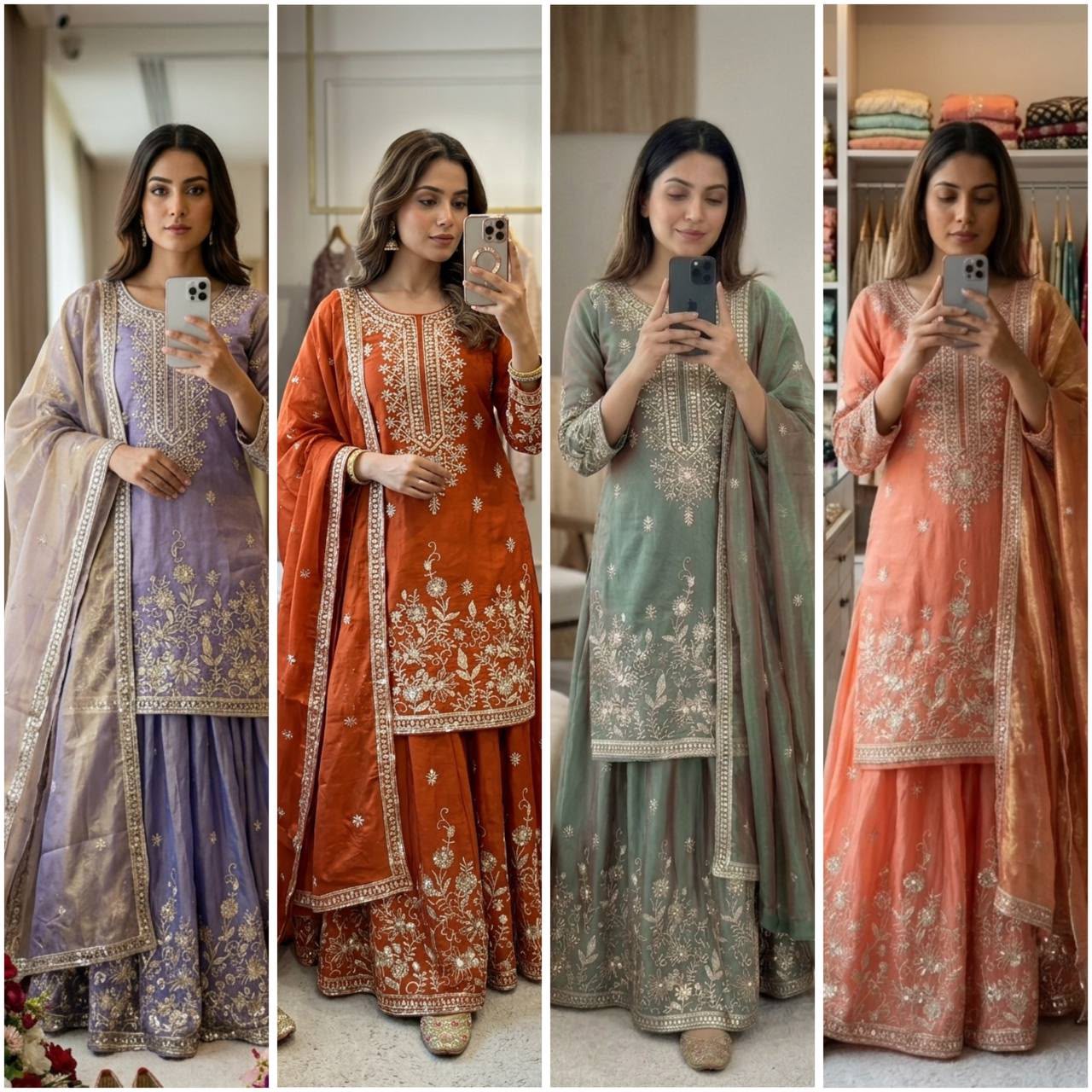 Premium Zmy-Chu Silk Sharara Suit Set