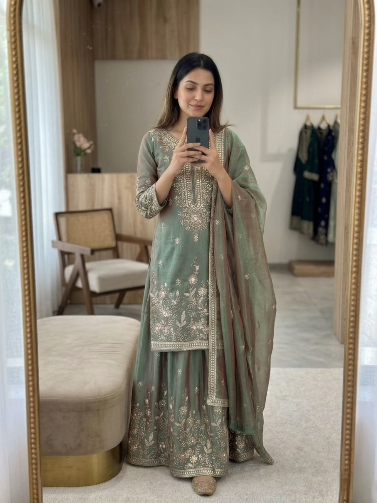 Premium Zmy-Chu Silk Sharara Suit Set