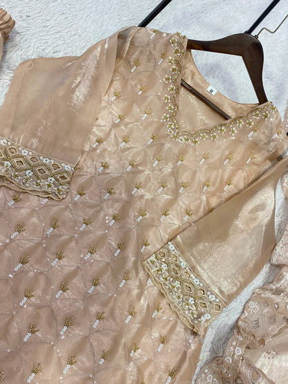 Designer Festive Fendy Plazo Suit Set