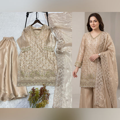 Designer Festive Fendy Plazo Suit Set